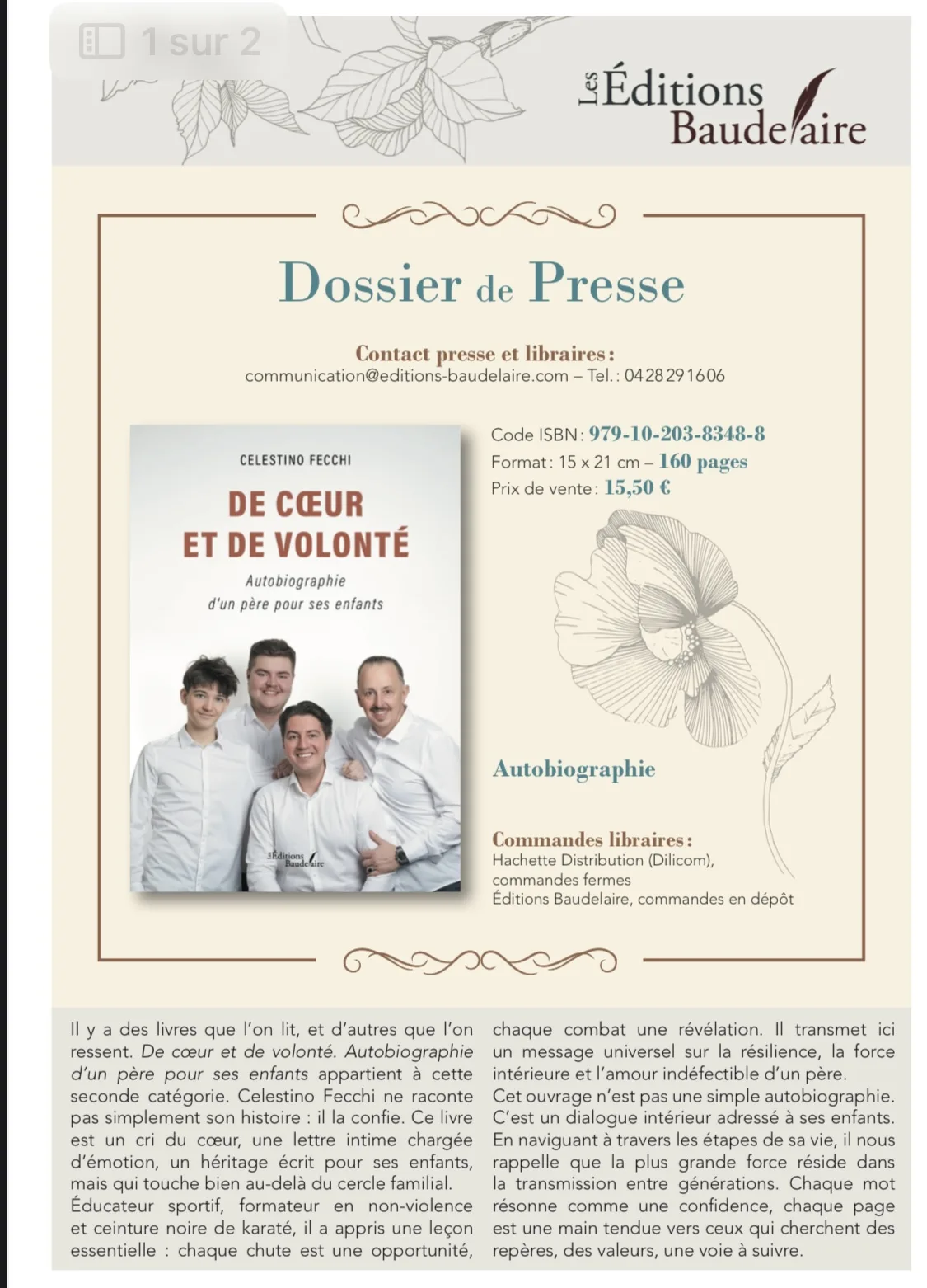 Dossier de presse - De coeur et de volonté